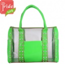 PVC Clear Handbags Shoulder Bag  With PU