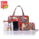 Promotional Wholesale Stylish Cosmetic Bag,Toiletry Bag,Makeup Bag 3PCS One Set