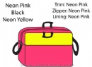 Neon color computer bags